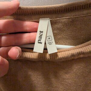 Women's Pact medium tan sweater